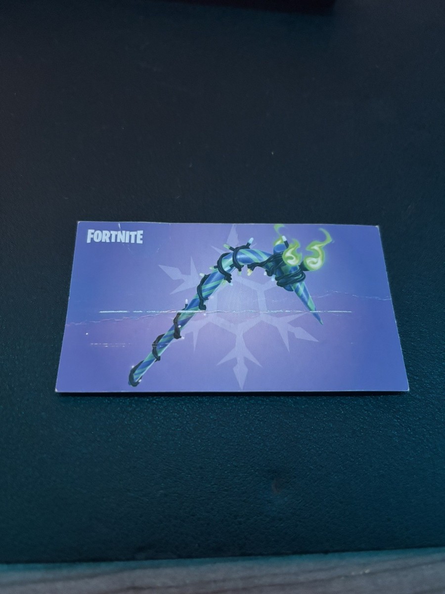 Fortnite Merry Mint/Minty Pickaxe Card Collectible (USED CODE) | eBay