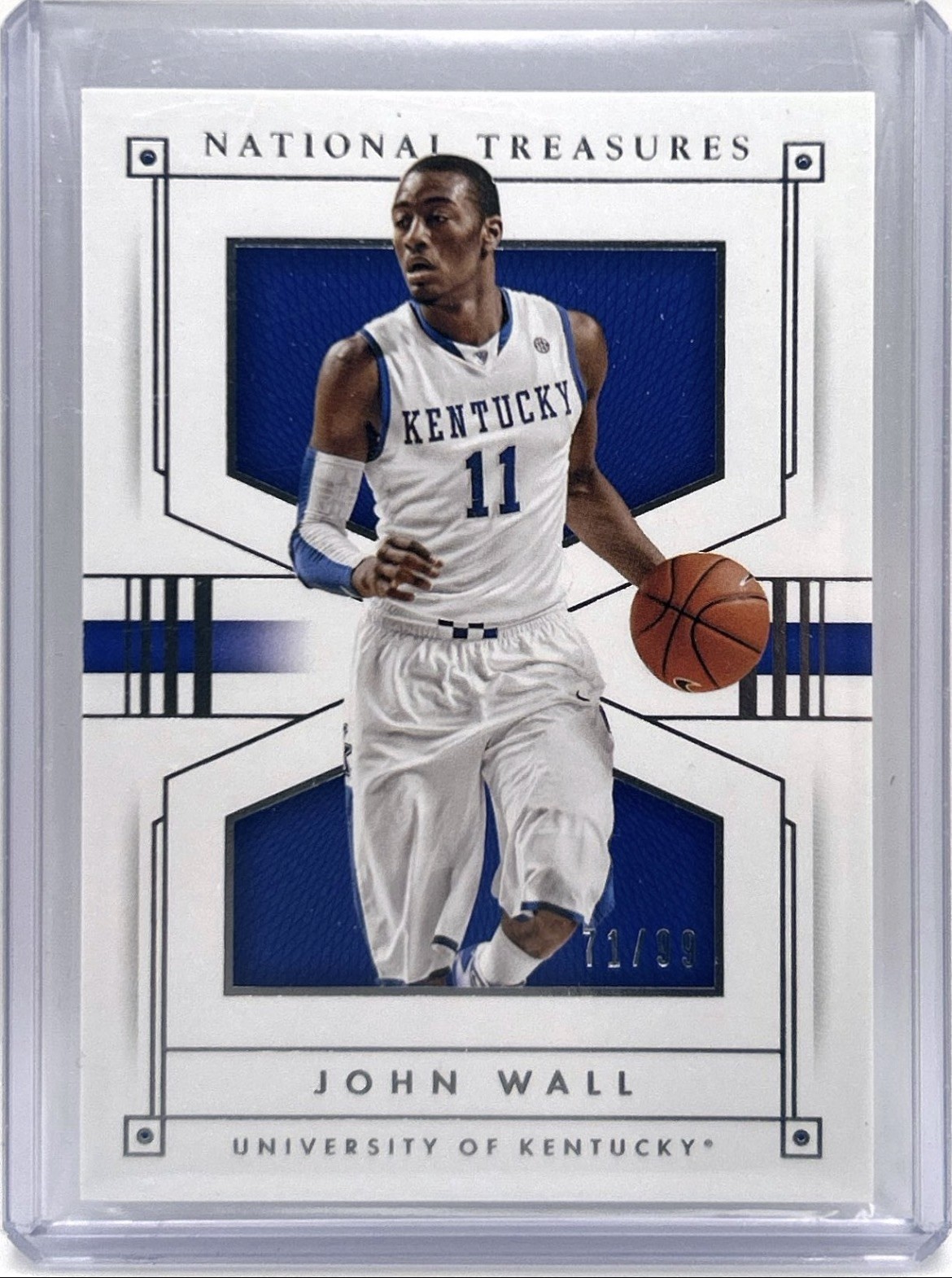 John Wall 2016 Panini National Treasures Collegiate Kentucky Wildcats #/99