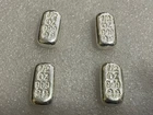 .999 SILVER SKULL & CROSSBONES 1/2 TROY OUNCE  LOAF BAR ATLANTIS MINT- Lot Of 1