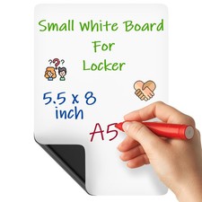 Magnetic Locker Dry Erase Board 5.5x8 Mini Whiteboard