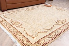 Vintage 5,8x7,9 ft Rug, Large Turkish Rug, Beige Brown Plants & trees Rug