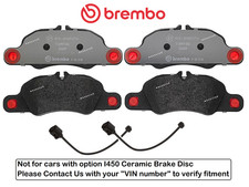 Front Brake Pad OES +Sensor for Porsche 911 Carrera / 4 / Black / Targa 4 / 3.4L