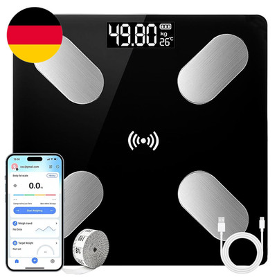 Waage Für Körpergewicht, Personenwaage Mit Hochpräzisen Sensoren, Smart Body Com
