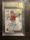 2016 Bowman's Best Mike Trout Auto Card BGS 9.5 GEM MINT Auto 10
