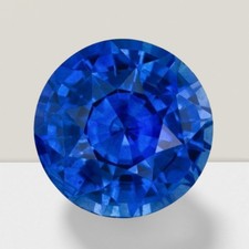 Blue Sapphire Round Cut Gemstone 6.1 Cts - 13 mm AAA Loose Gem 