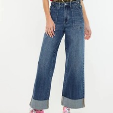 Kancan Cruz Cuffed Denim Jeans Size 26
