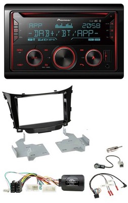 Pioneer 2DIN DAB Lenkrad Bluetooth USB CD Autoradio für Hyundai i30 2012-2017