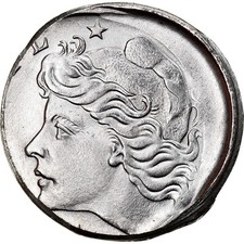 [#840402] Coin, Brazil, 10 Centavos, 1977, planchet error, AU, Stainless St, eel