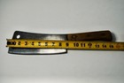 VTG VILLAGE BLACKSMITH FORAGED SOLID STEEL  MEAT CLEVER W/WOODEN HANDLE — photo 8