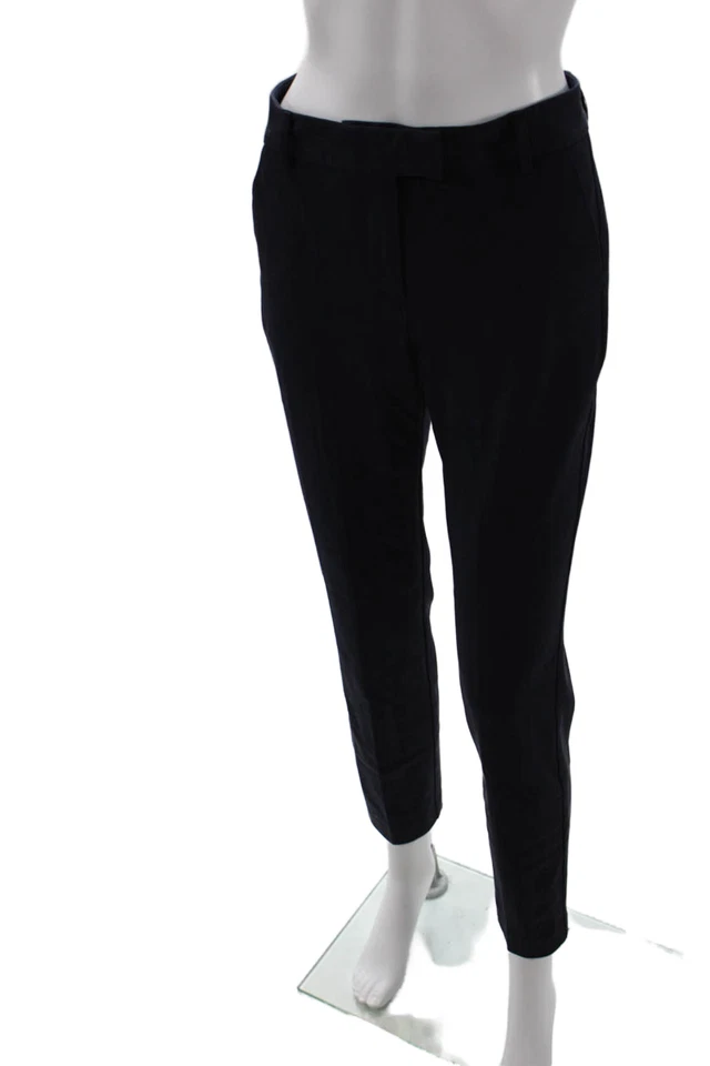 Pantalones de vestir recortados al tobillo Reiss para mujer azul oscuro mezcla de poliéster talla 2 Foto 2 de 4