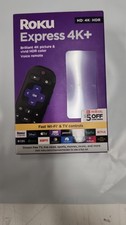 Roku Express 4K  Plus 2021 3941RW Streaming Media Player HD/4K/HDR USED