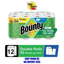 Bounty Paper Towels Select-A-Size White, 12 Double Rolls, 82 Sheets per Roll