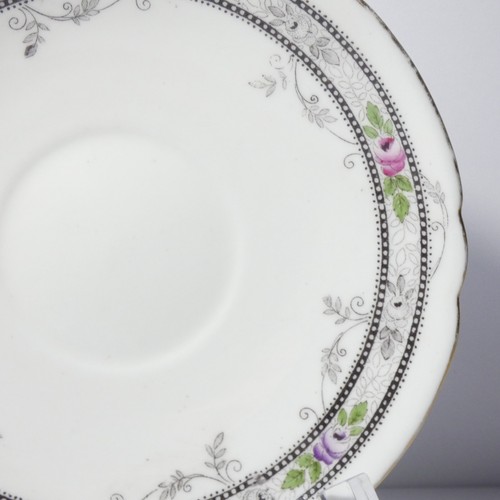 Antike Shelley China England 5 5/8" Untertasse #10775 Rose und Perlen Blumenmuster - Bild 4 von 14