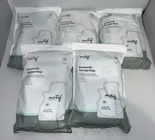 Lot of 5 Motif Medical Breastmilk Storage Bags 8 oz 100 Count BPA Free 500 Bags