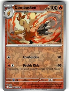 Pokemon SV10: Destined Rivals Combusken 041/182 Reverse Foil
