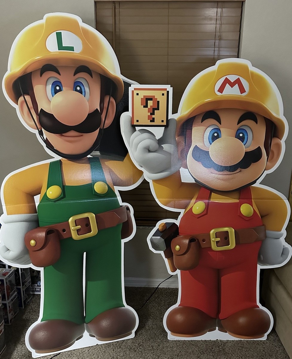 Mario and Luigi Store Display - Standee - Nintendo Switch - Mario