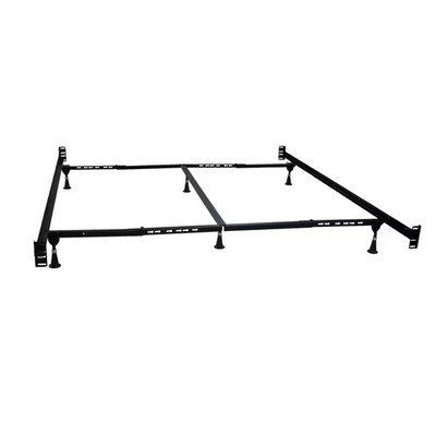 Queen Headboard and Footboard Adjustable Bed Frame with 6-Glides