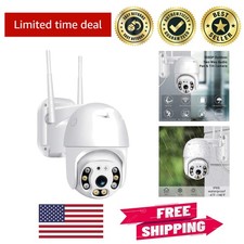 1080P Outdoor WiFi Security Camera with 360  Panoramic View  Two-Way Audio