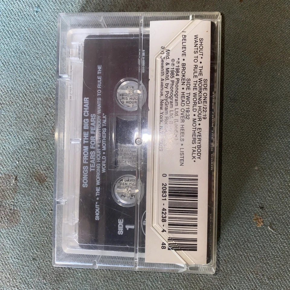 Tears For Fears - Songs From The Big Chair - Cassette Tape - Tested - Image 2 of 4
