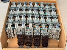 60 NEW EATON BR15B Brown COMMERCIAL Grade Duplex Outlet Receptacle 5-15R 15A LOT