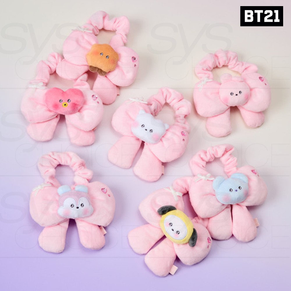BTS BT21 Official Goods PLUSH BAND RIBBONED U + Tracking Number | eBay