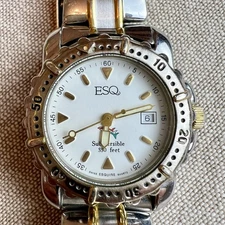 ESQ Submersible 300 feet Watch Swiss Quartz Esquire Works Great, New Battery. 