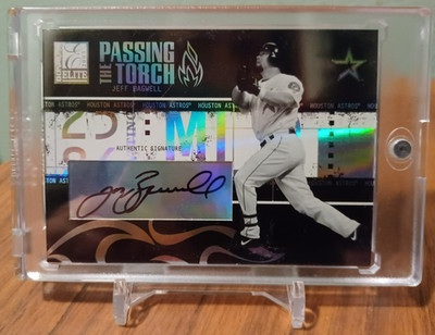 JEFF BAGWELL 2005 DONRUSS ELITE PASSING THE TORCH AUTO 5/5 AUTOGRAPH ASTROS HOF