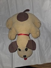 Vintage Pound Puppy Weighted Corduroy Plush Stuffed Animal Brown Tan