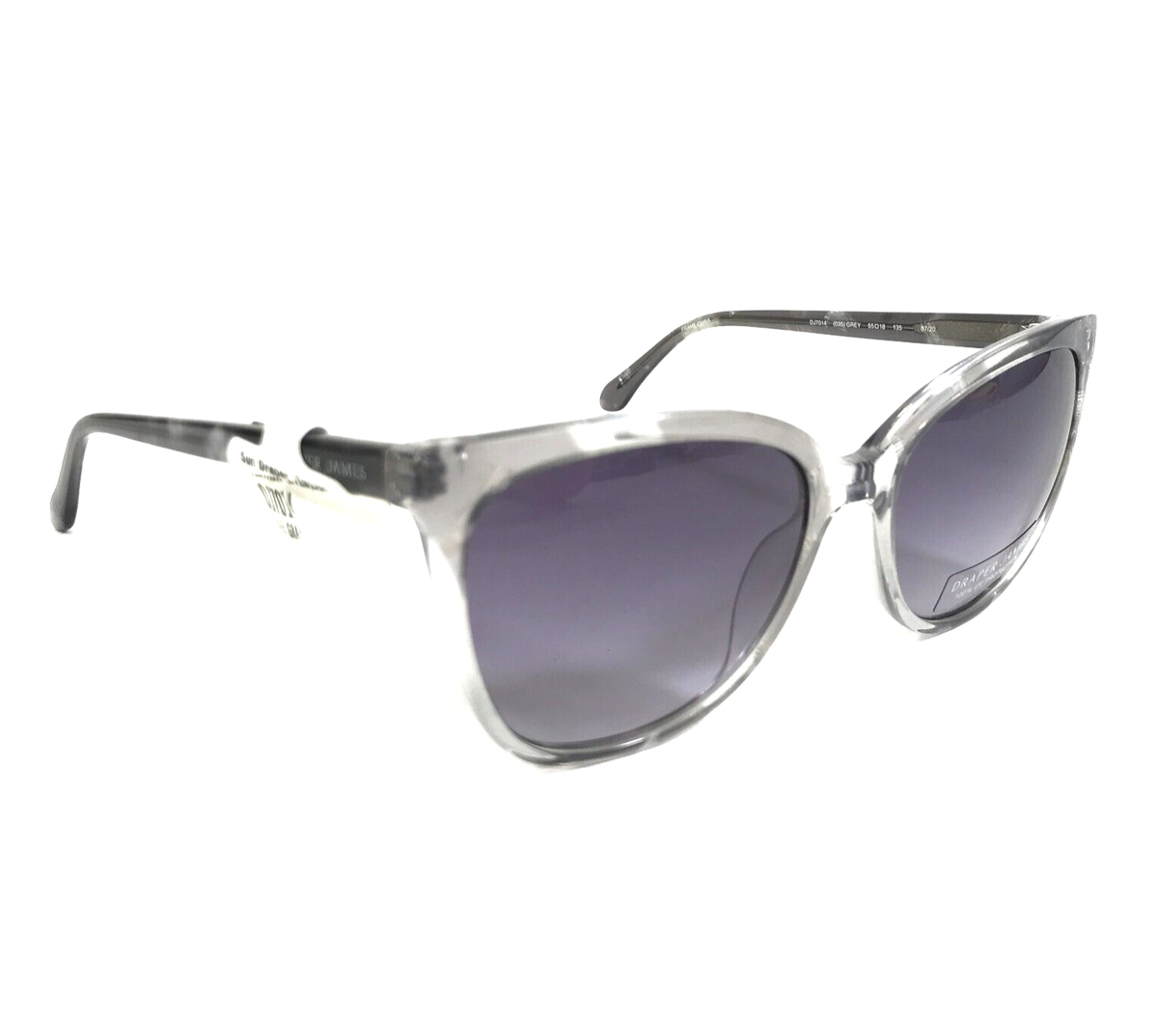 Draper James Black Cat-Eye Sunglasses with Purple Lenses Draper James Sun Sunglasses | Clarkson Eyecare main image 3
