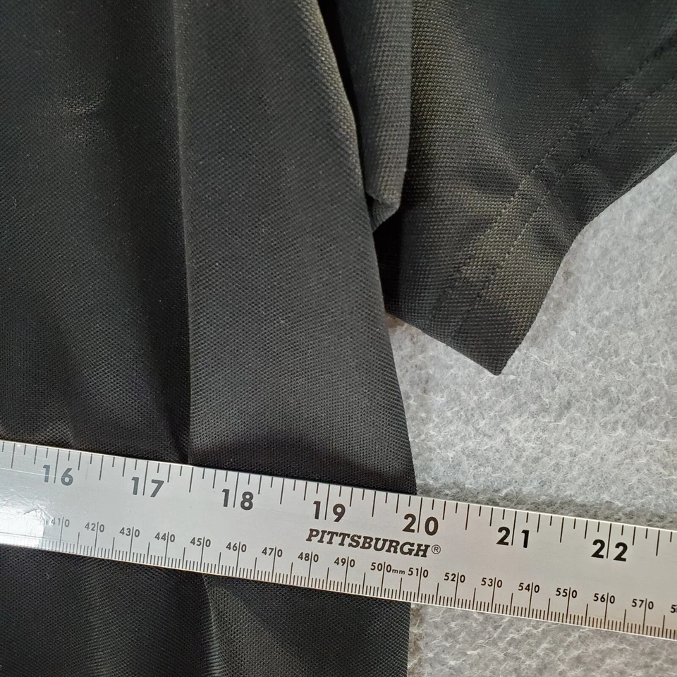 Fox Men T-Shirt Large Black Colorblock 1/4 Zip Short Sleeve Pullover Back Pocket - Image 3 of 4