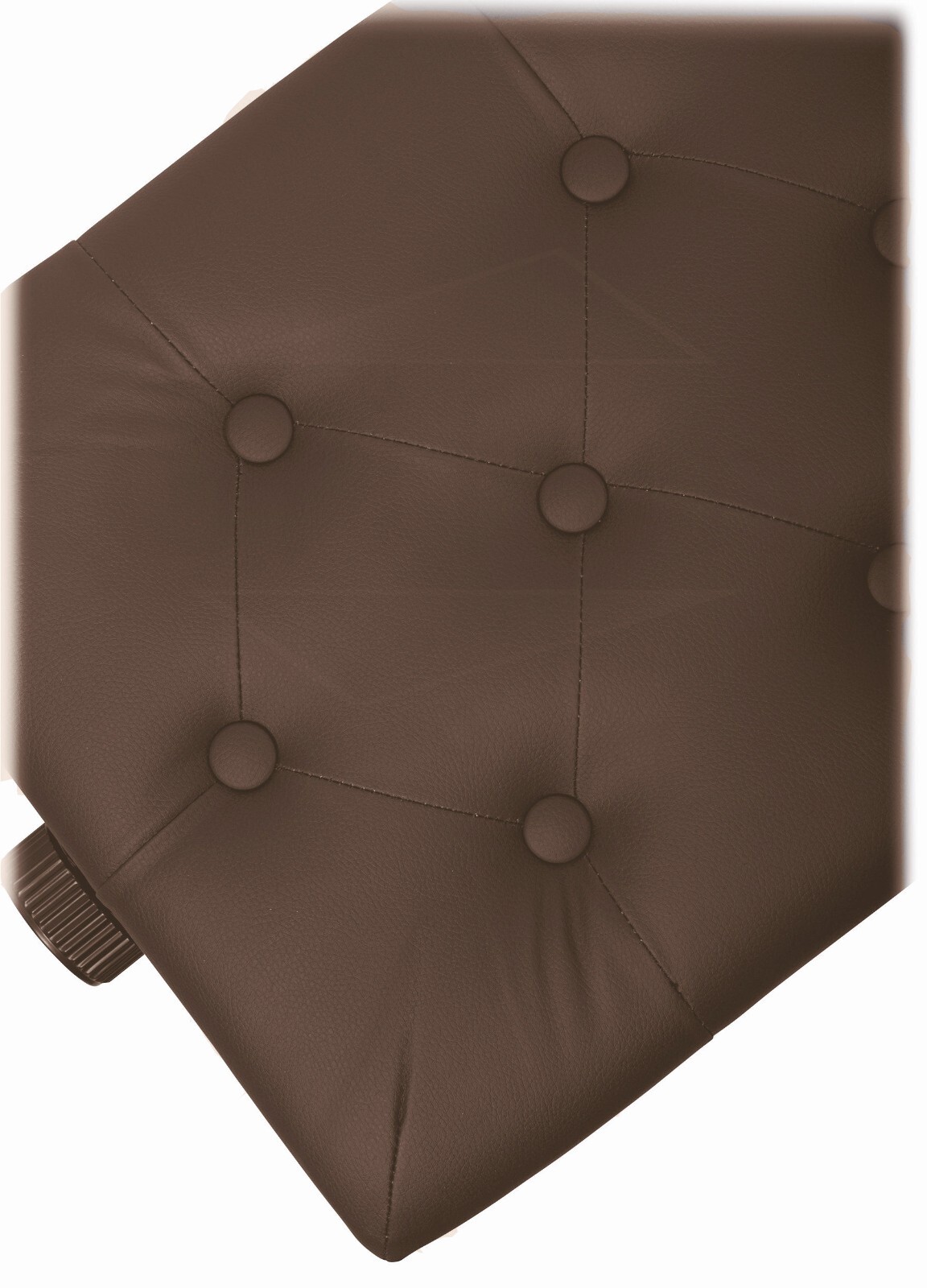 Brown Leather Piano Bench GRIFFIN Keyboard Seat Wood Vanity Chair Guitar Stool eBay