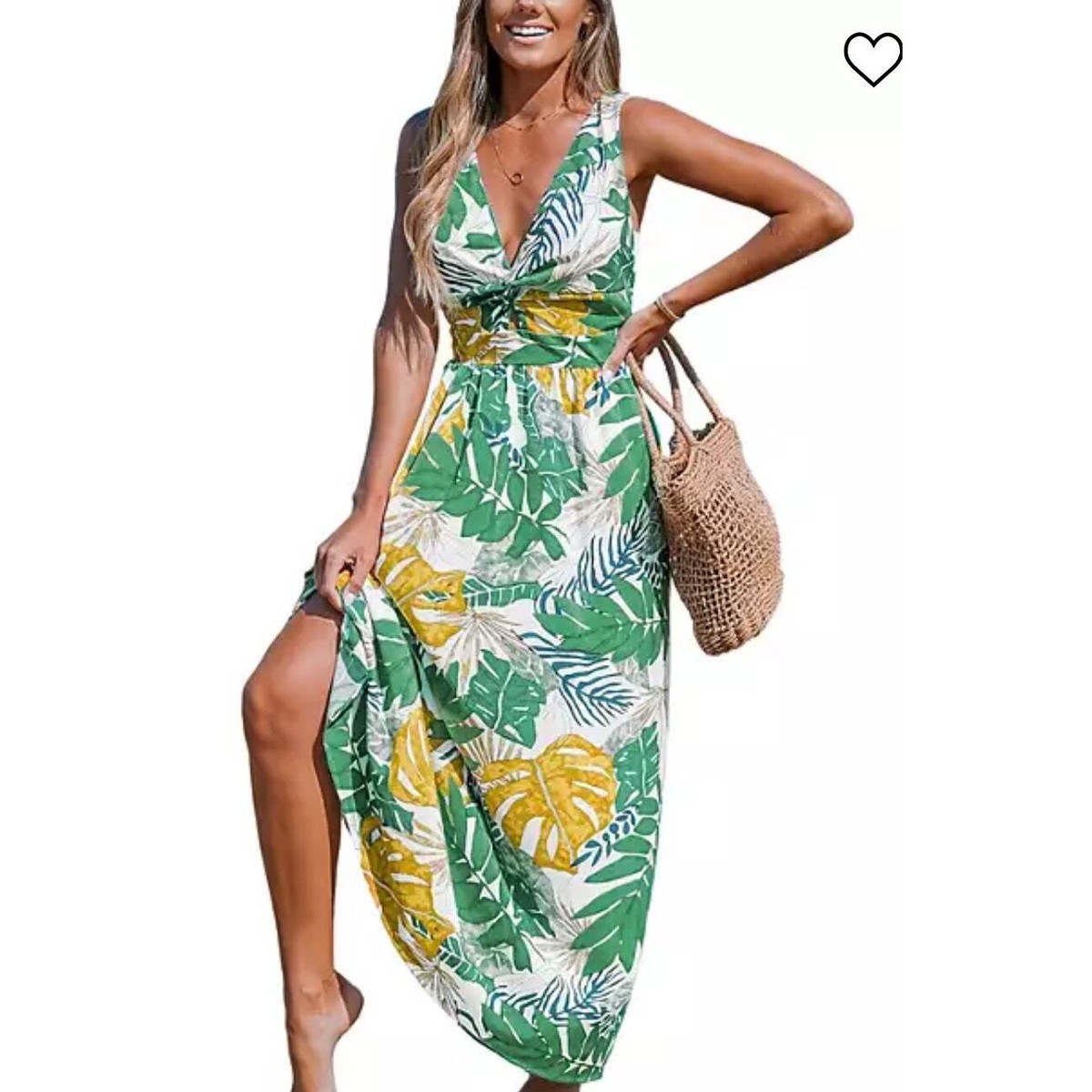green emerald velvet dress Cupshe Womens Olive Green Notched Neck Halter MIDI Beach Dress