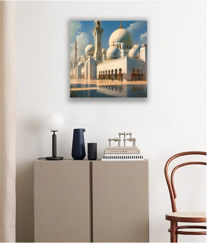 Abu Dhabi painting canvas gift cityscape UAE skyline modern architecture urban - Picture 4 of 7