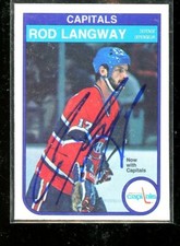 1982 OPEECHEE #368 AUTOGRAPH ROD LANGWAY CAPITALS MINT E010002