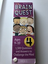 Brain Quest Decks: Grade 4, DECK 1, Revised 4th Edition : 1,500 Questions 