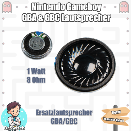 Game Boy - Gameboy Color Advance GBA GBC Ersatz Lautsprecher 8Ohm 1W - Neu - Bild 1 von 1