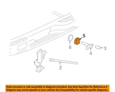 GM OEM 99-22 Avalanche 1500 Spare Tire Carrier-Case Retainer 15769308