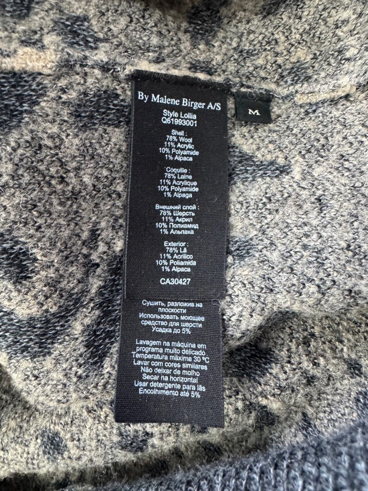 Свитер женский средний By Malene Birger шерсть лоллия альпака леопард событие праздник - Изображение 4 из 4