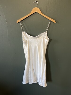 Lulus Womens White Sleeveless Short Satin Slip Dress NWT Size Small | eBay Lulus Womens White Sleeveless Short Satin Slip Dress NWT Size Small | eBay
