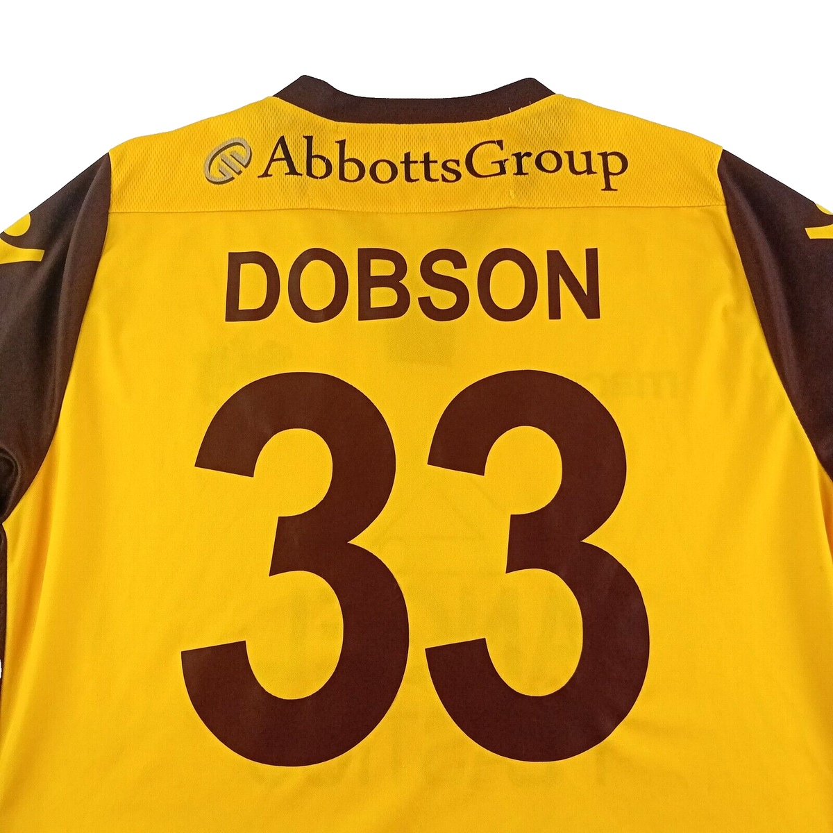 Maillot Sutton United Domicile Macron 2018/19 – Taille L (player Issue) Avec Flocage Dobson #33
