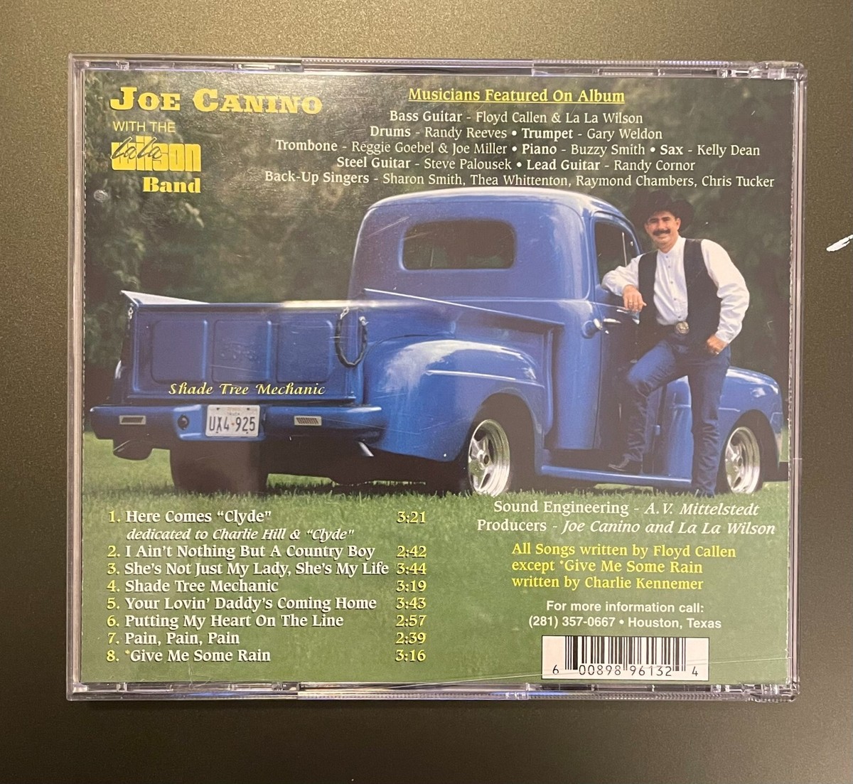 Joe Canino with The LaLa Wilson Band - Shade Tree Mechanic (CD