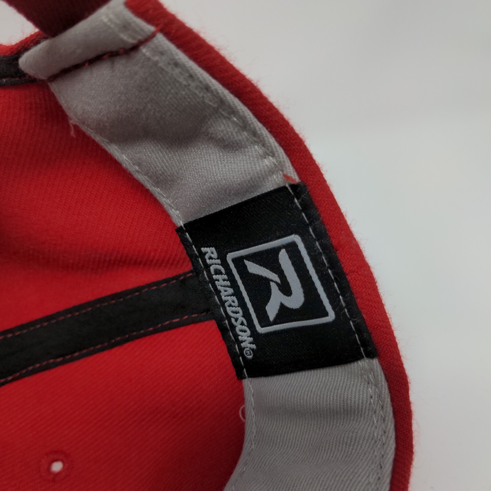 SB Strapback Hat Red Medium-Large Embroidered Let… - image 8