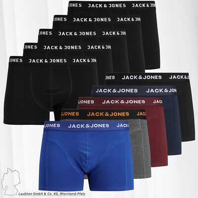 Herren Jack & Jones JACBLACK Trunks Unterhosen 5er Pack Basic Boxer Shorts