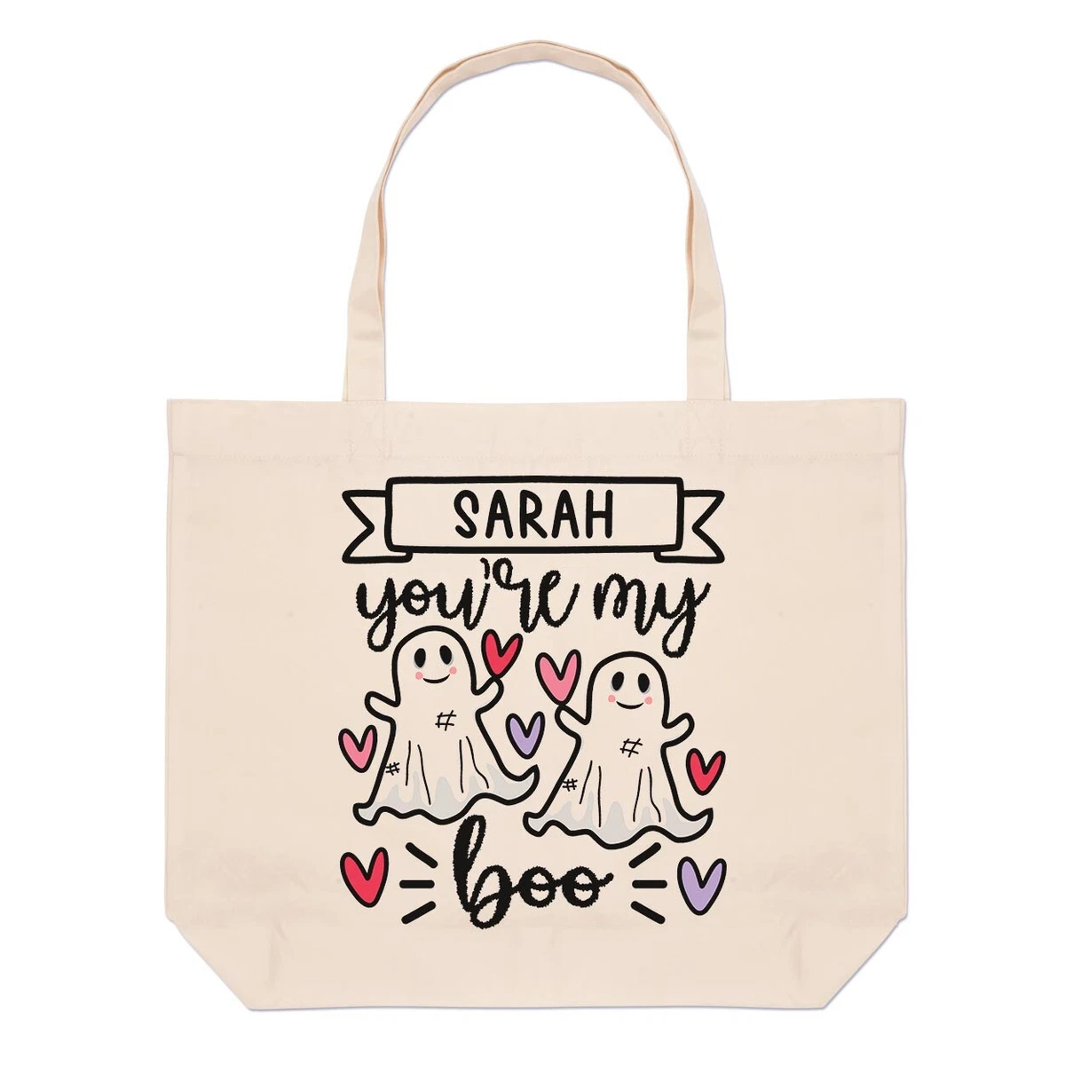 Personalised You re My Boo Large Beach Tote Bag Love Halloween Girlfriend Wife
