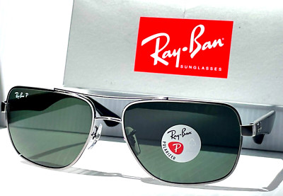 NEW Ray Ban Gunmetal Frame POLARIZED Green Grey Len Sunglass