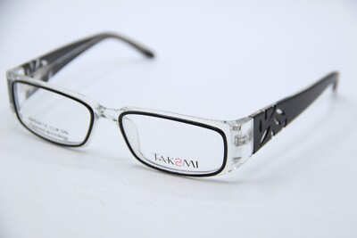 NEW TAK2ME T9592 90 BLACK CRYSTAL AUTHENTIC DESIGNER EYEGLASSES 50-16