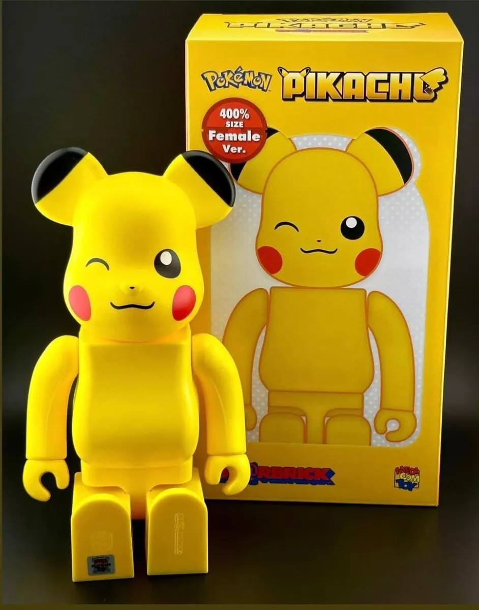 Medicom 400% Bearbrick ~ Pokemon Pikachu Be@rbrick Pokémon Female