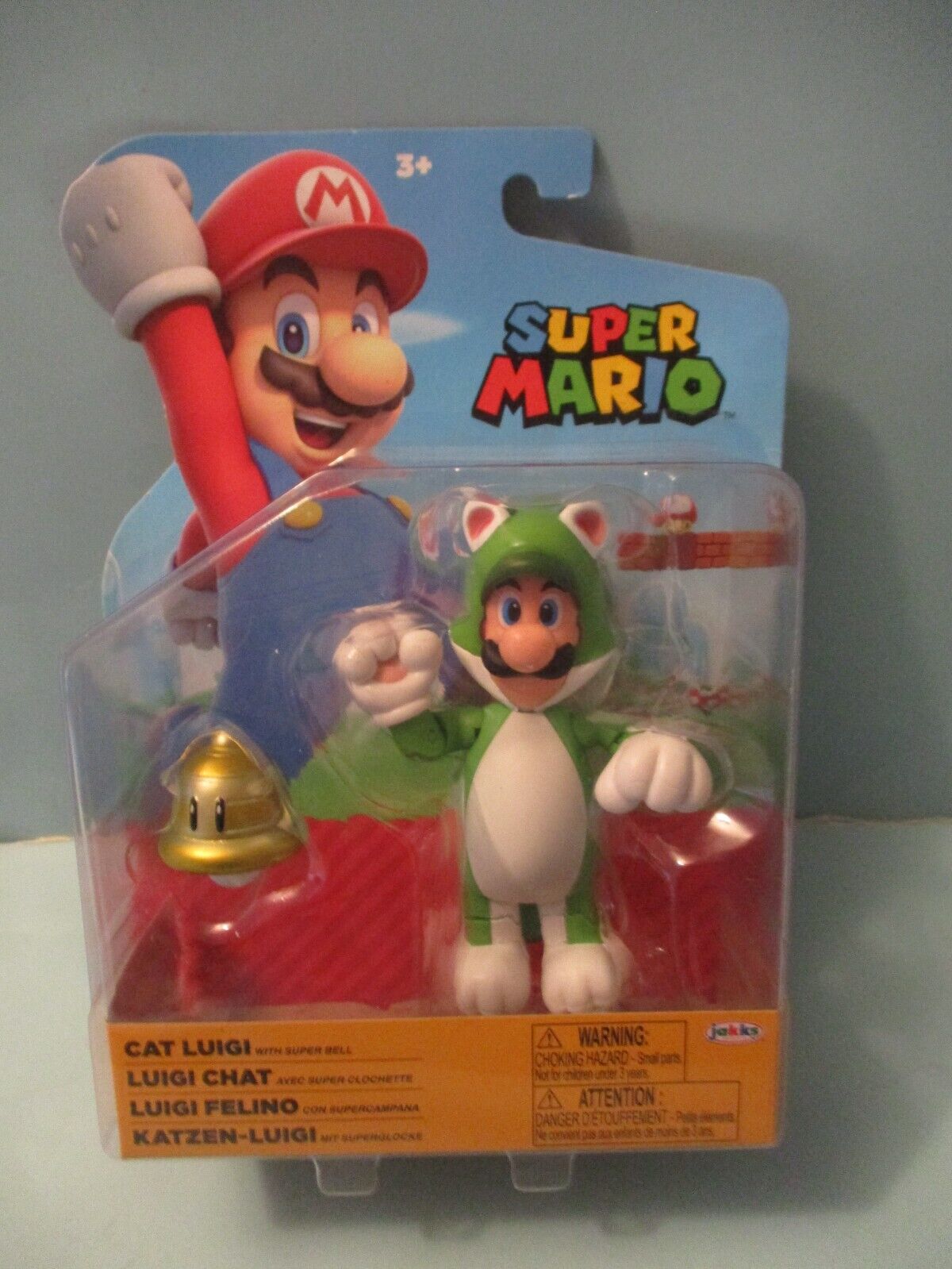 Jakks pacific Figure Super Mario Bros Feline Mario Nitendo 10 cm Golden