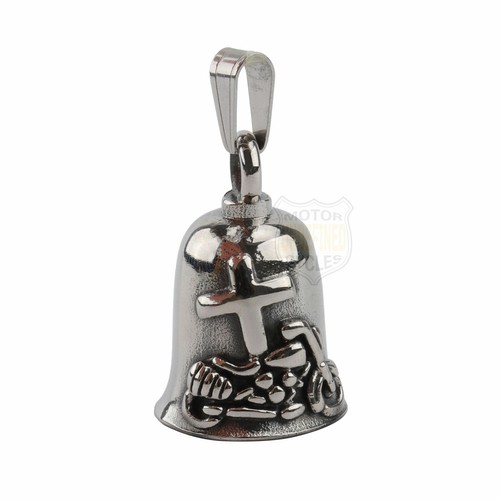 Biker Cross Engine Skull Bell Mount For Harley Cafe Racer Motorcycle Accessories - Foto 7 di 24