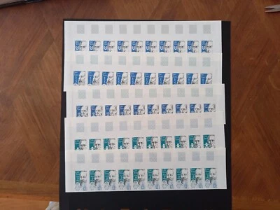 bloc 10 timbres France variété non dentelé serie yt 2396 à 2400 neufs XX BDF - Photo 1/4